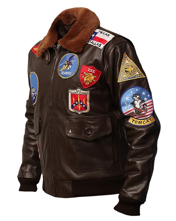 Top Gun G1 Bomber Tom Cruise Cowhide Leather Jacket