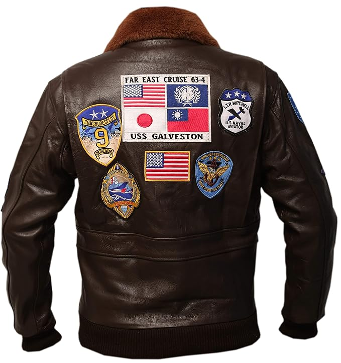 Top Gun G1 Bomber Tom Cruise Cowhide Leather Jacket