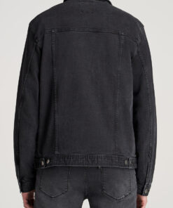 black denim jacket man