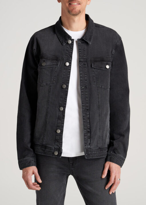 black denim jacket man