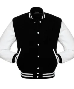 Varsity Jacket White And Black