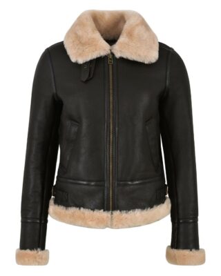 Women's RAF B3 Flying Bomber Aviator Leather Jacket