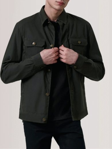 Irwin Olive Waxed Canvas Field Jacket