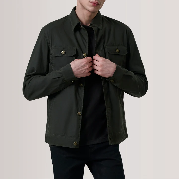 Irwin Olive Waxed Canvas Field Jacket
